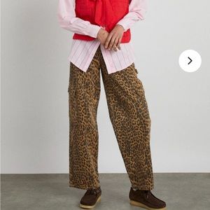Damson Madder Leopard Cargo Jeans. UK Size 12. Never worn. Runs Small